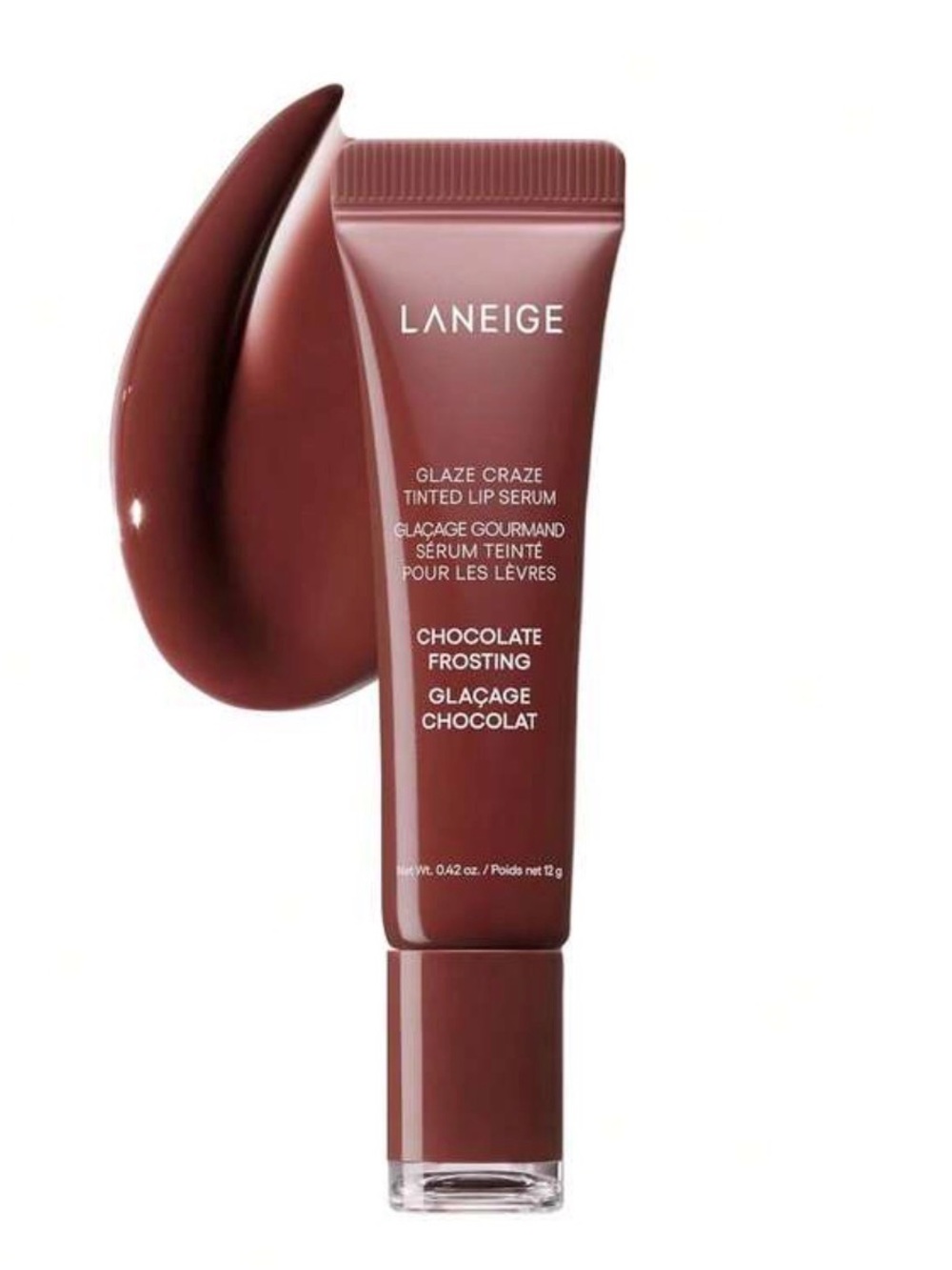LANEIGE Glaze Craze Tinted Lip Serum Chocolate Frosting NEW - Picture 2 of 7